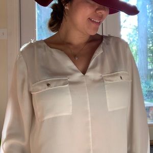 Loose off white blouse